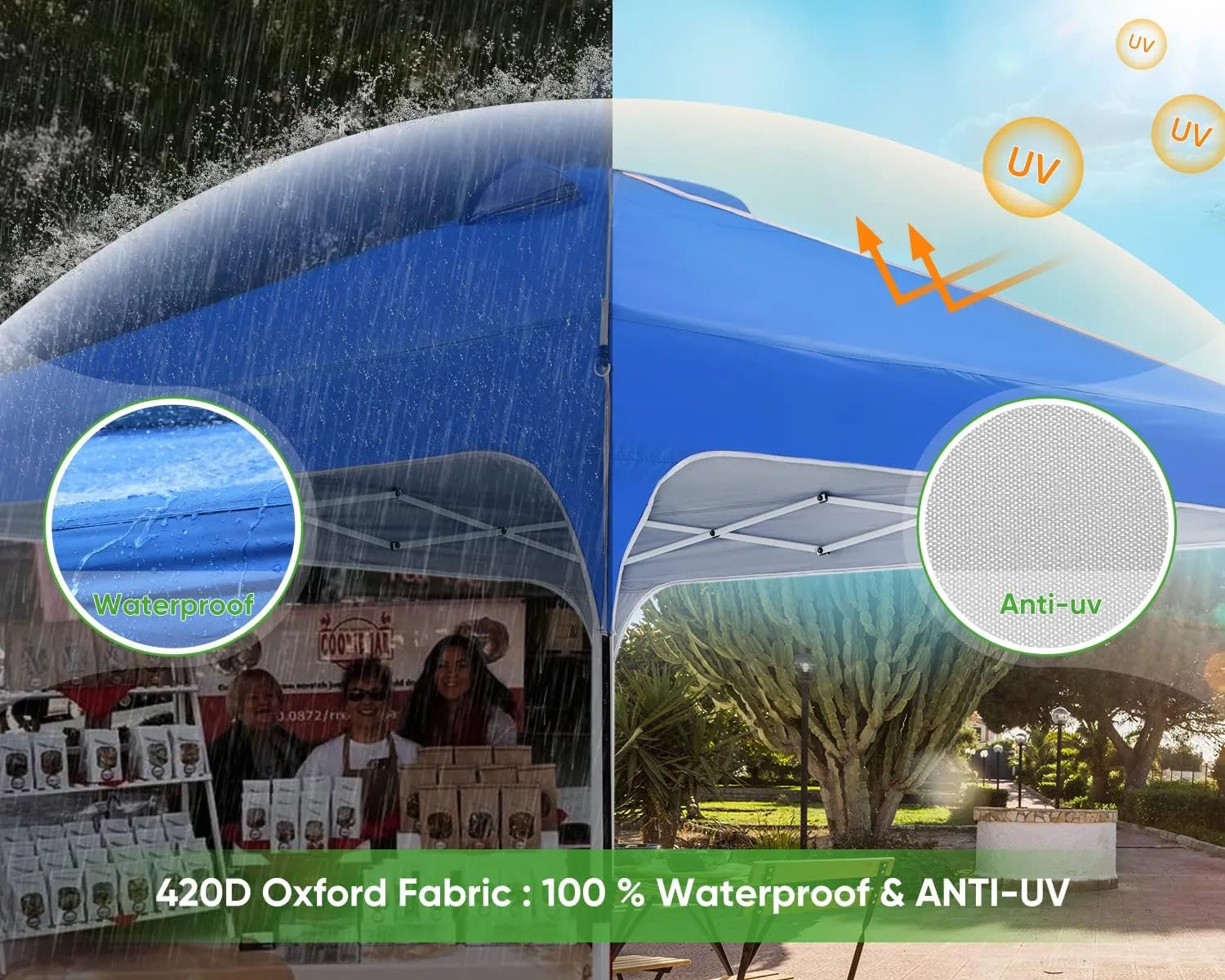 Blue 10x10 event tent fabric#color_blue