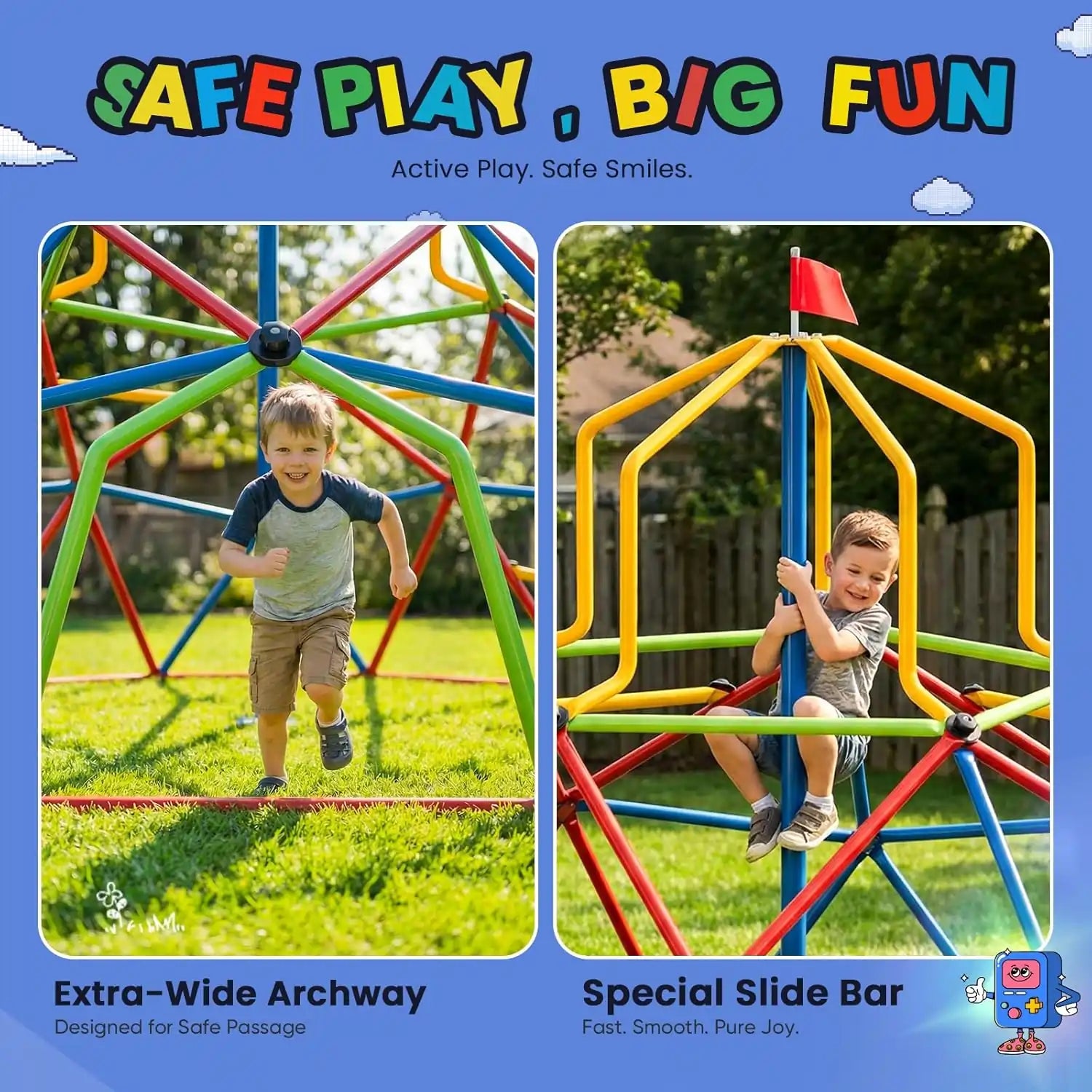 1200LBS Climber Dome Tower 10FT