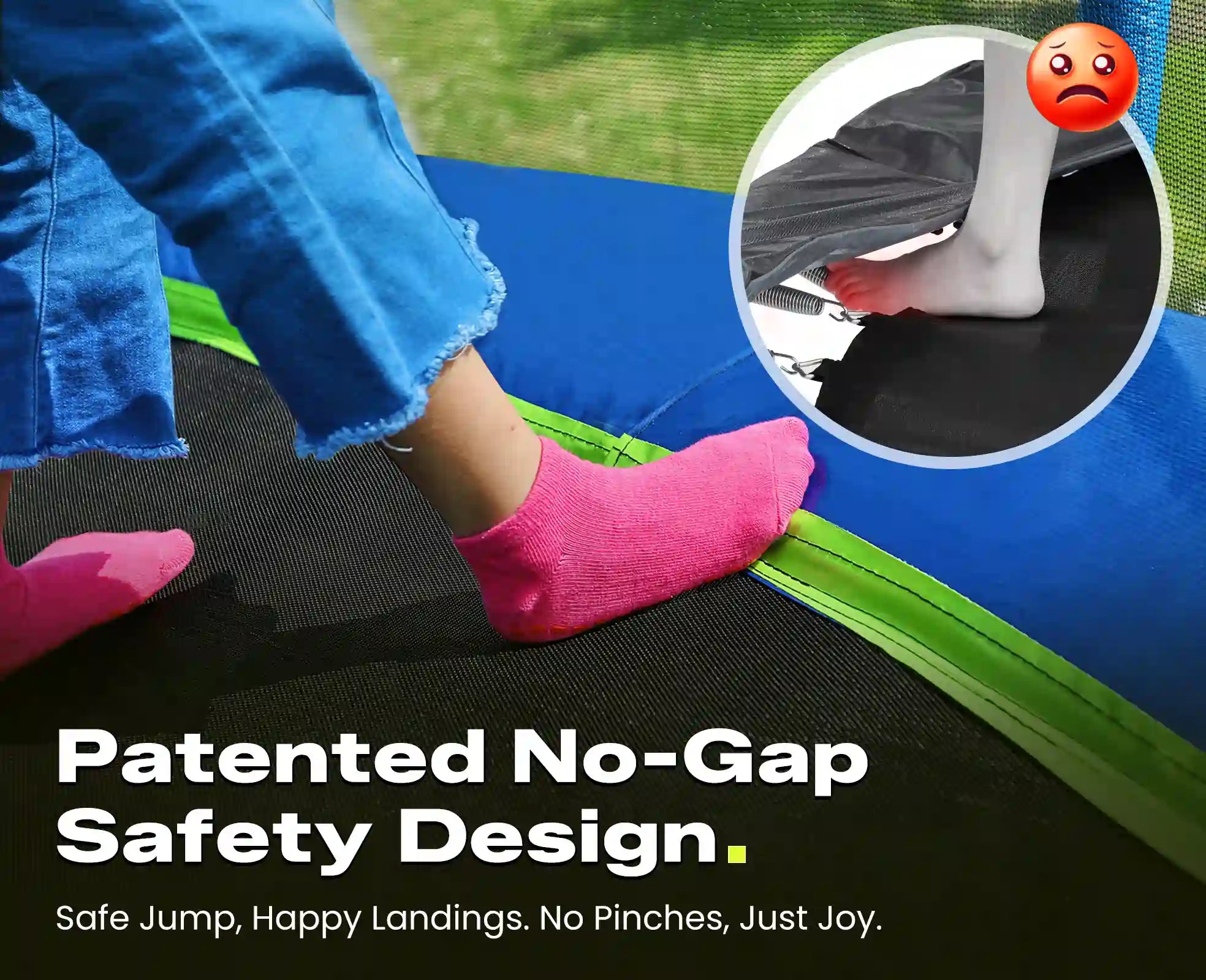 Zupapa 1800LBS Rectangular Trampoline