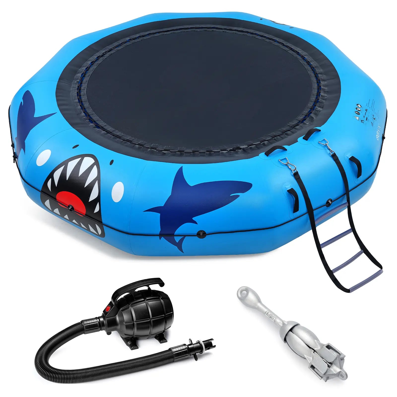 400/600/800LBS Inflatable Water Trampoline