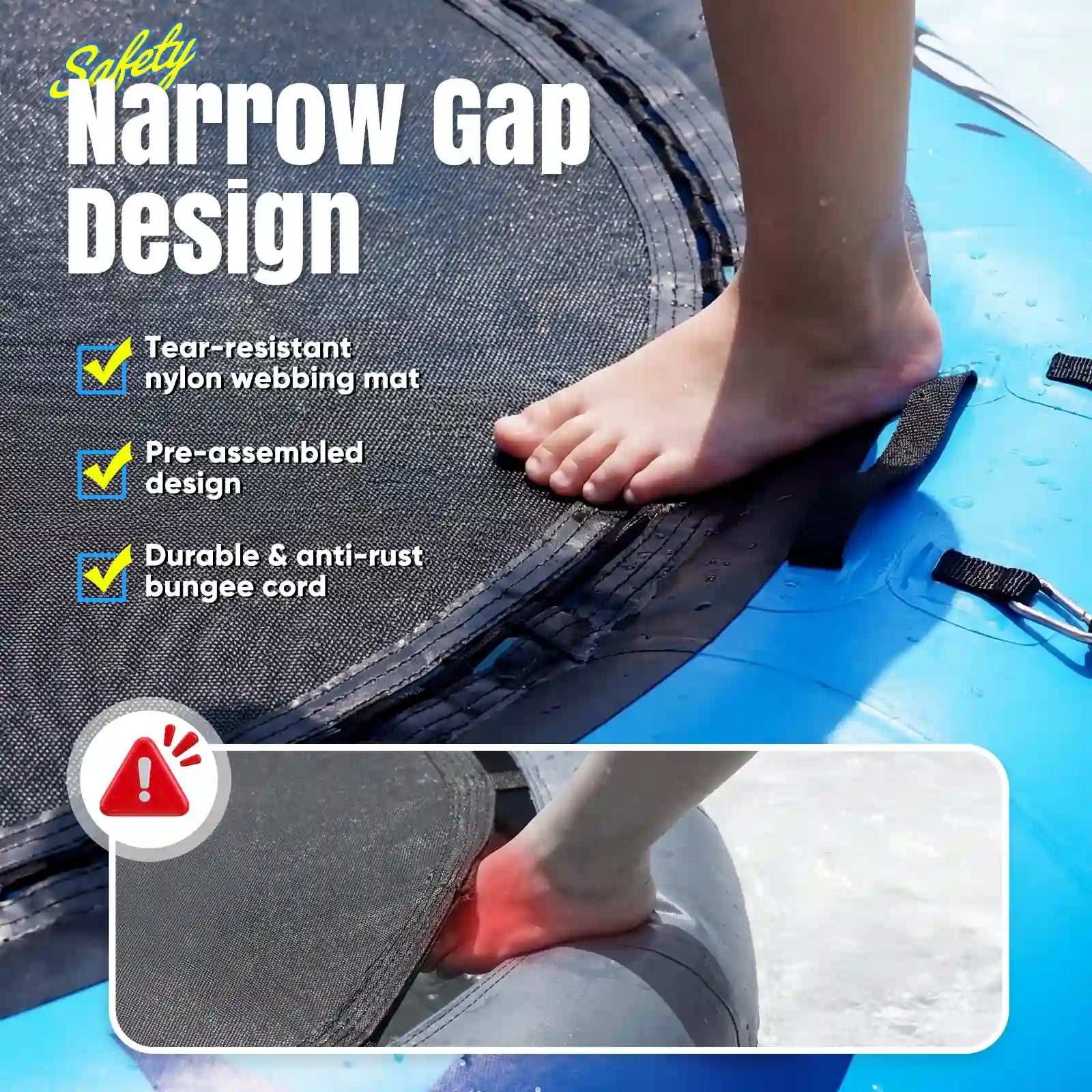 400/600/800LBS Inflatable Water Trampoline