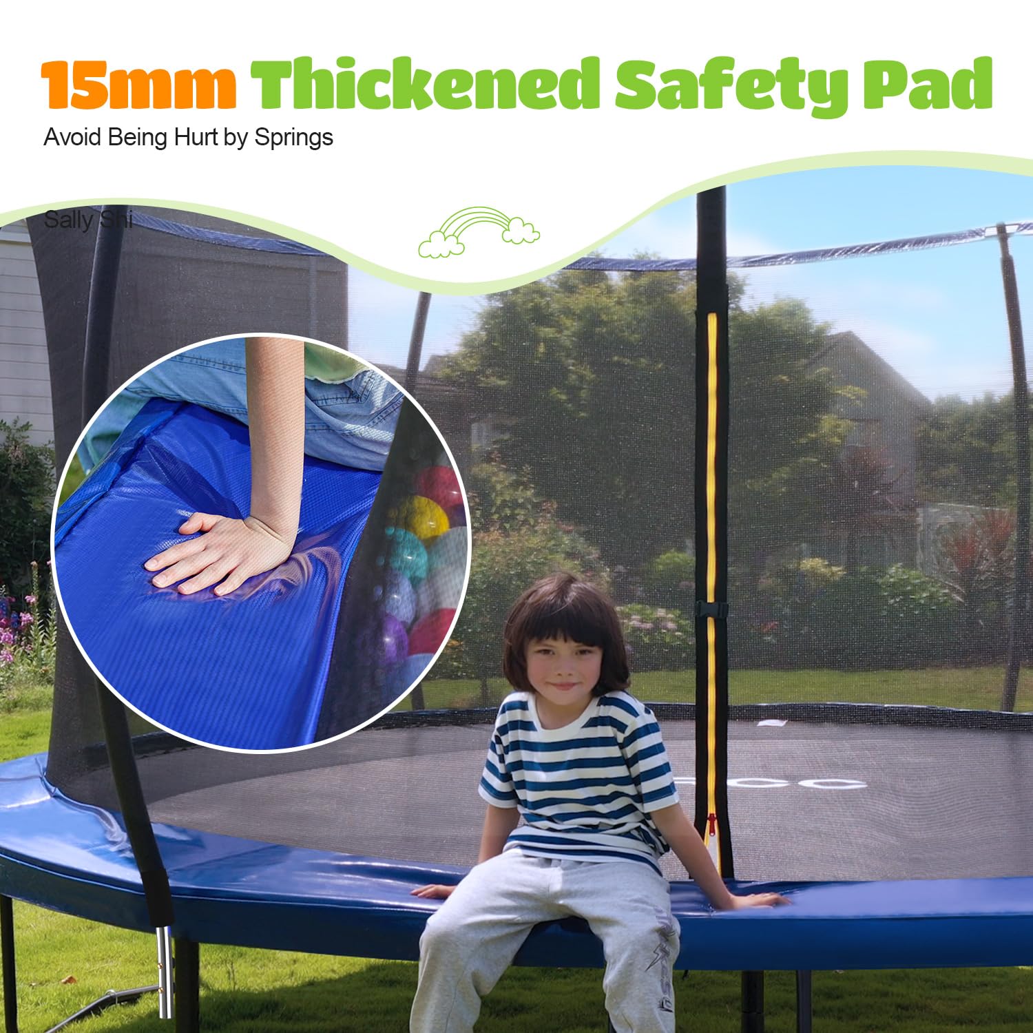 ORCC 1200LBS Heavy Duty Recreational Trampoline