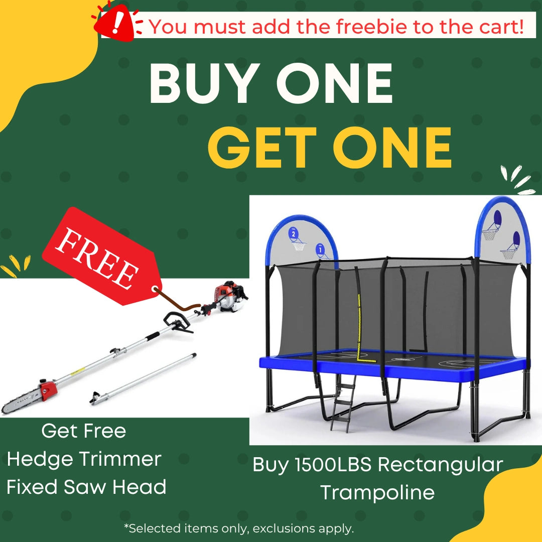 Zupapa 1500LBS Rectangular Trampoline