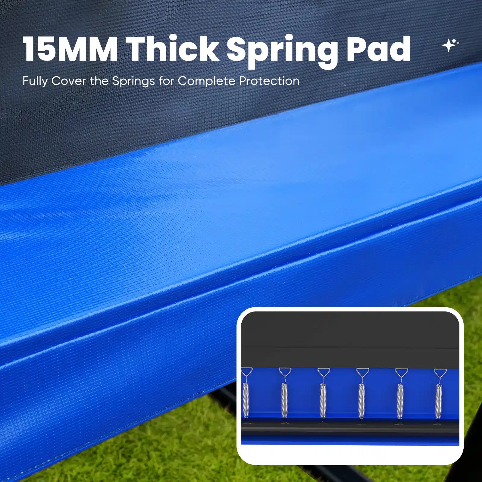 Double Frames Trampoline Spring Pad Replacement