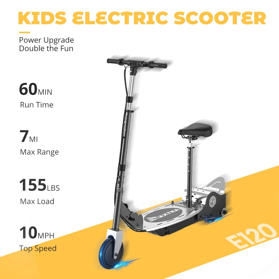 E120 Electric Scooter with Seat