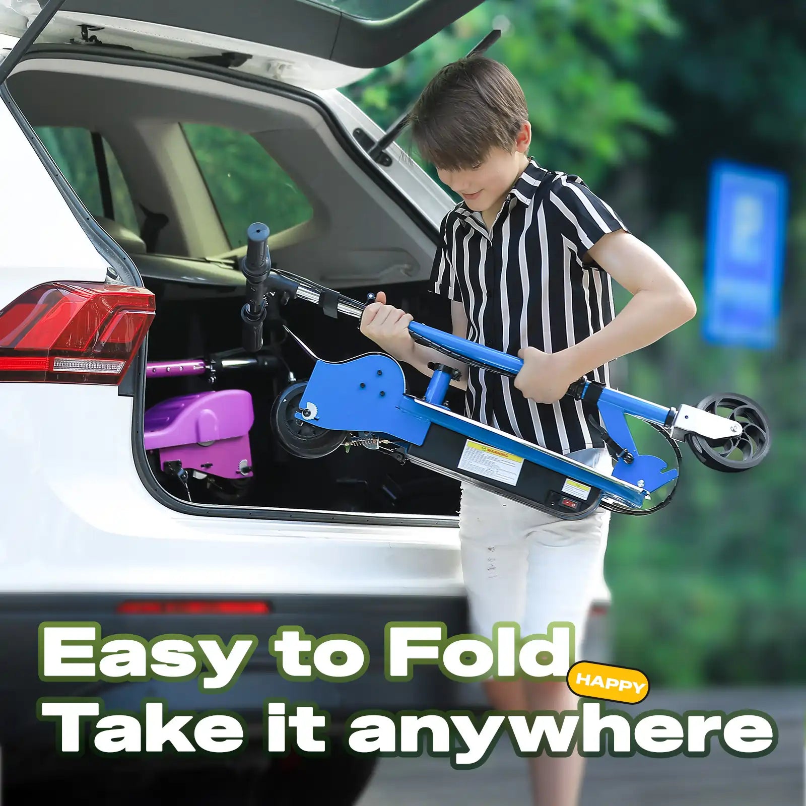 3-second Fold Design for Portability#color_dark blue