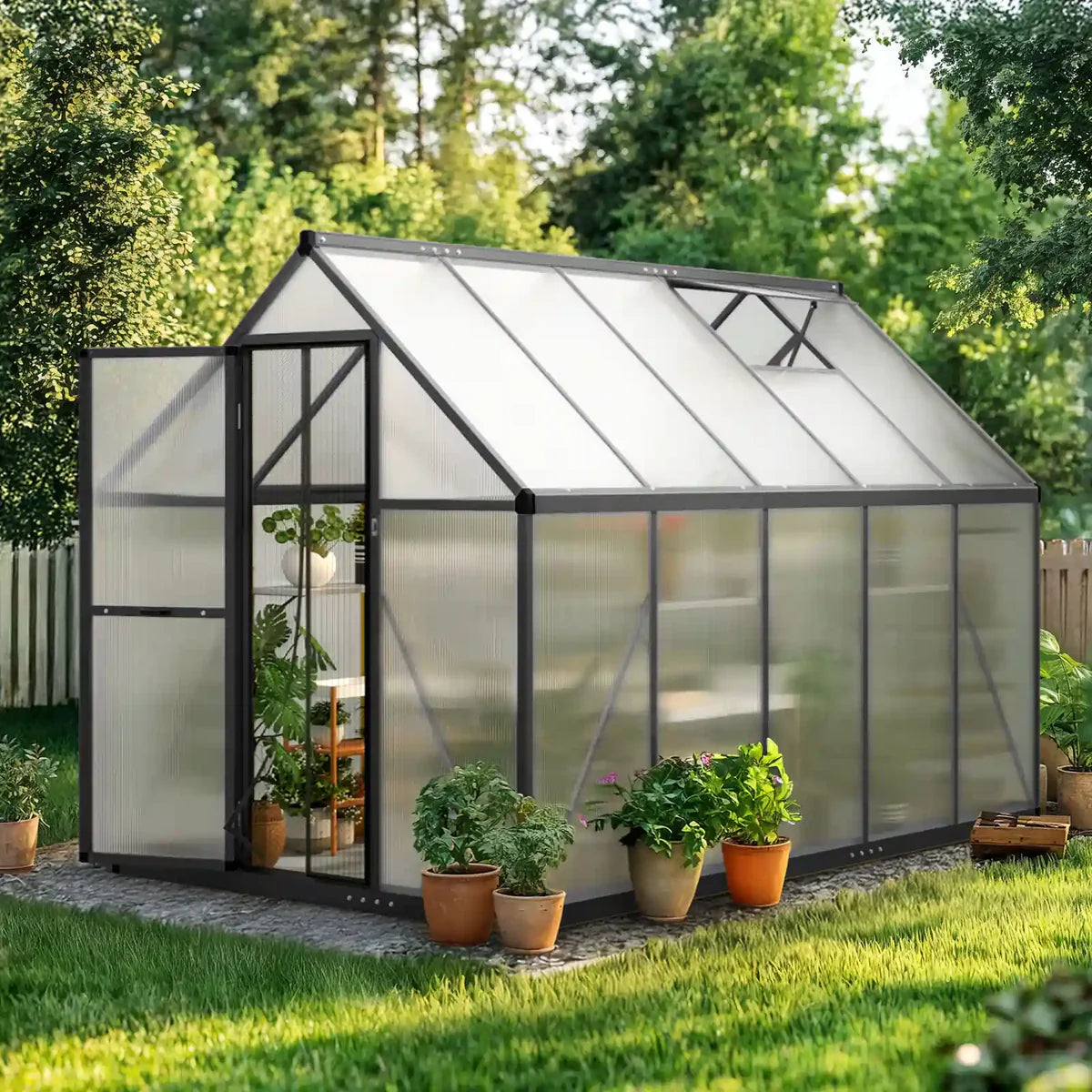 Polycarbonate Walk-in Greenhouse