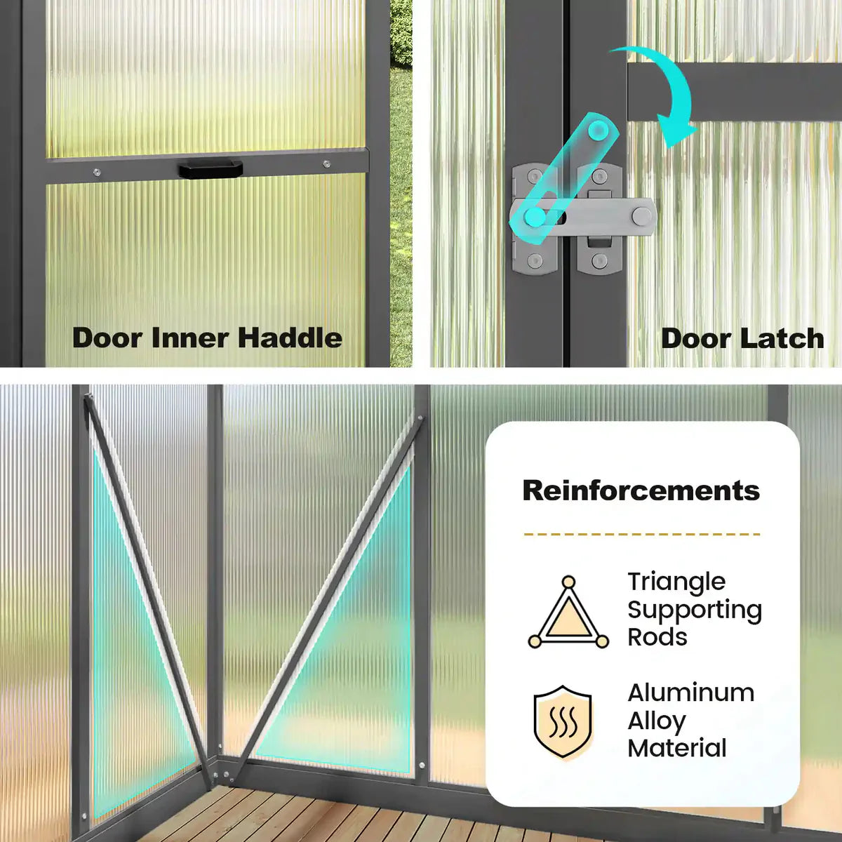 Polycarbonate Walk-in Greenhouse