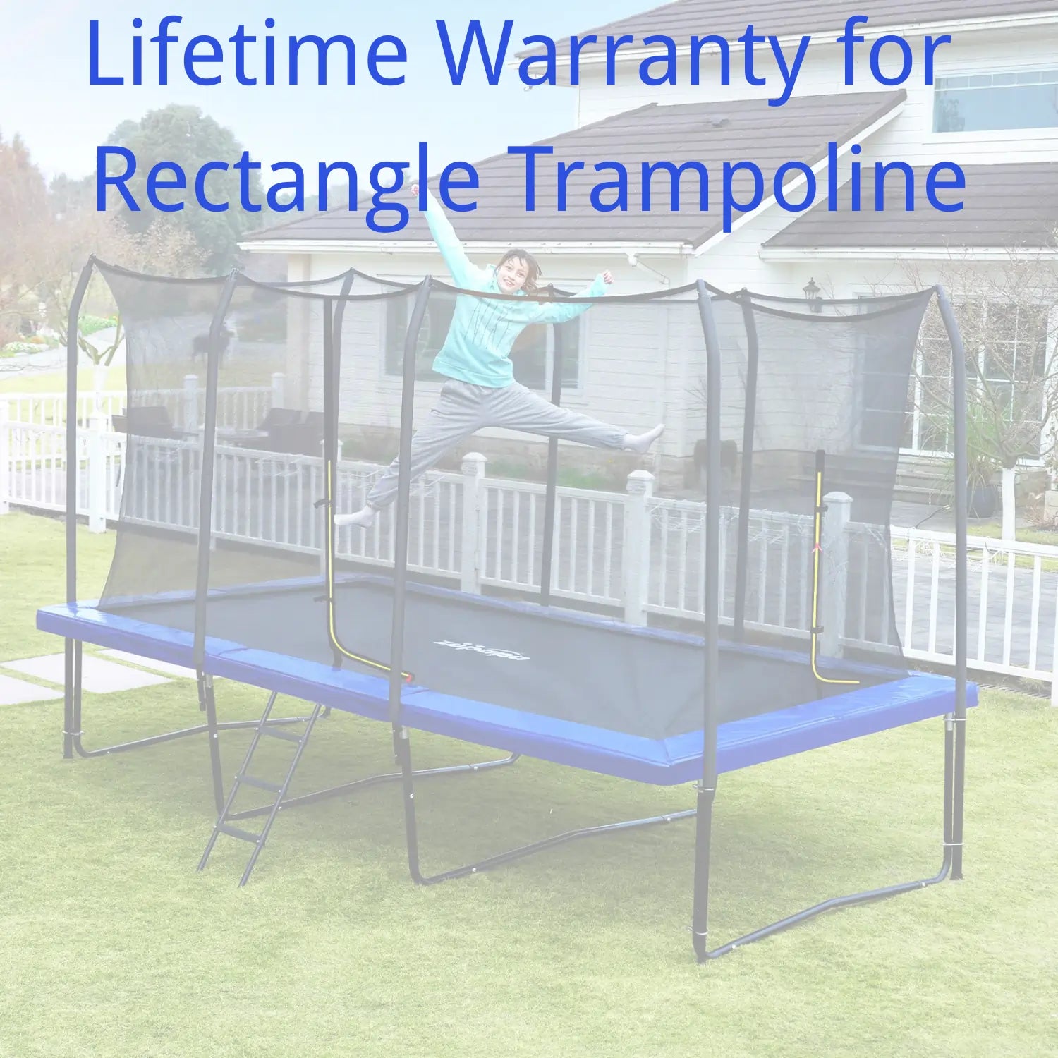 Lifetime Warranty for Yard Rectangular Trampoline