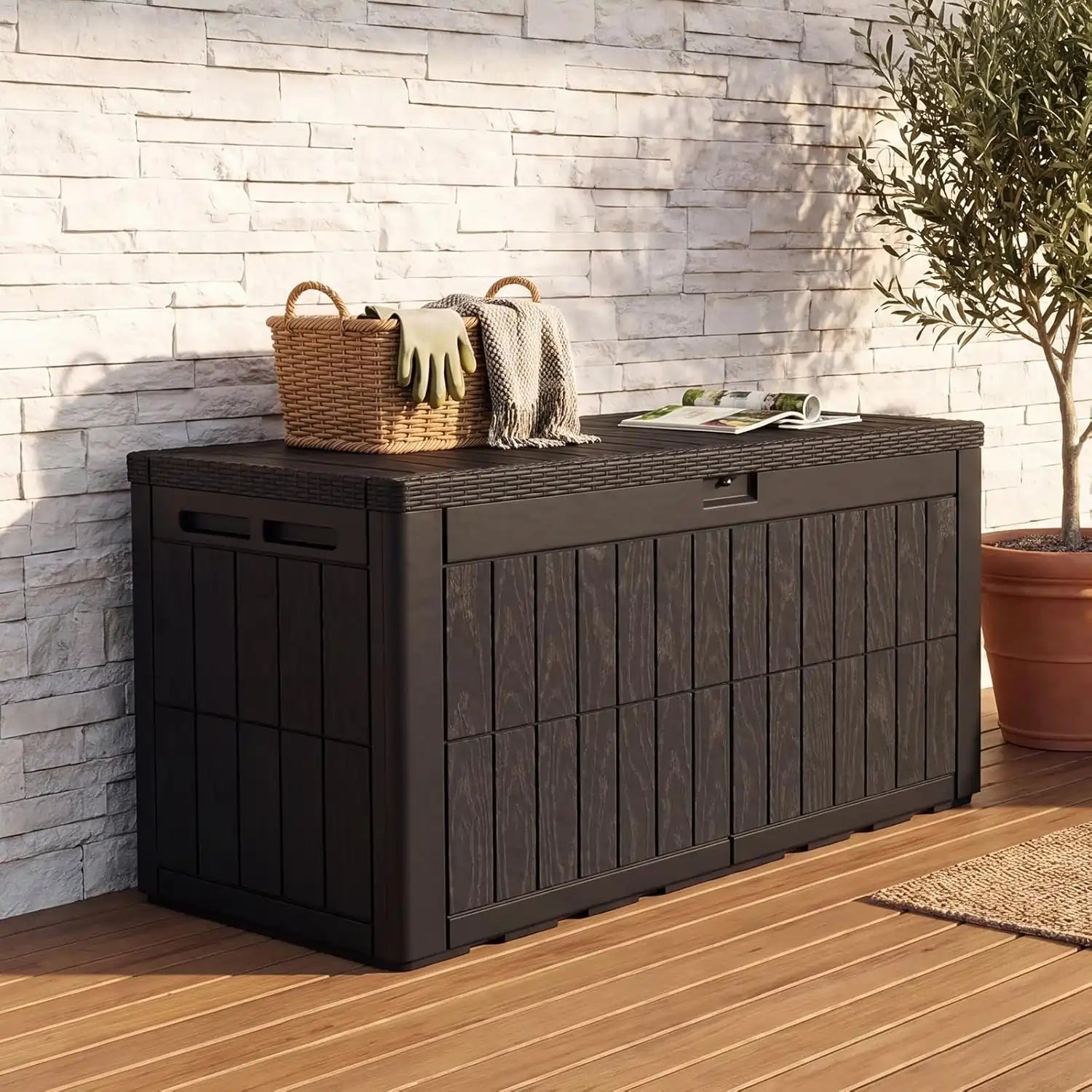 Heavy Duty UV Resistant Lockable Container#size_100 Gallon