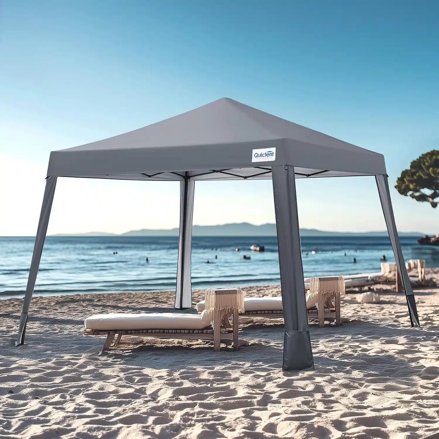 Gray outdoor Portable canopy tent#color_Gray
