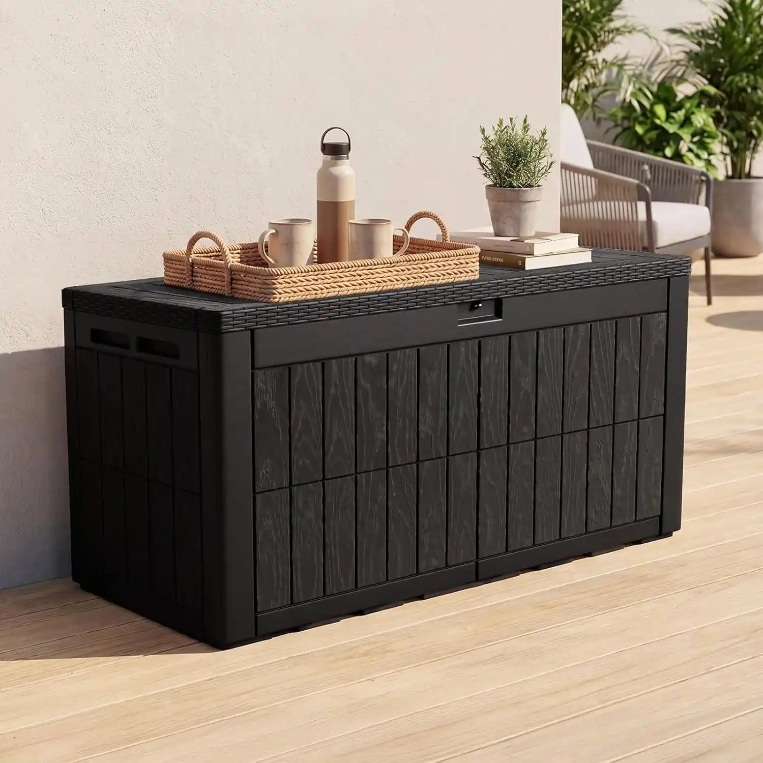 Weatherproof Waterproof Lockable Container#size_220 Gallon