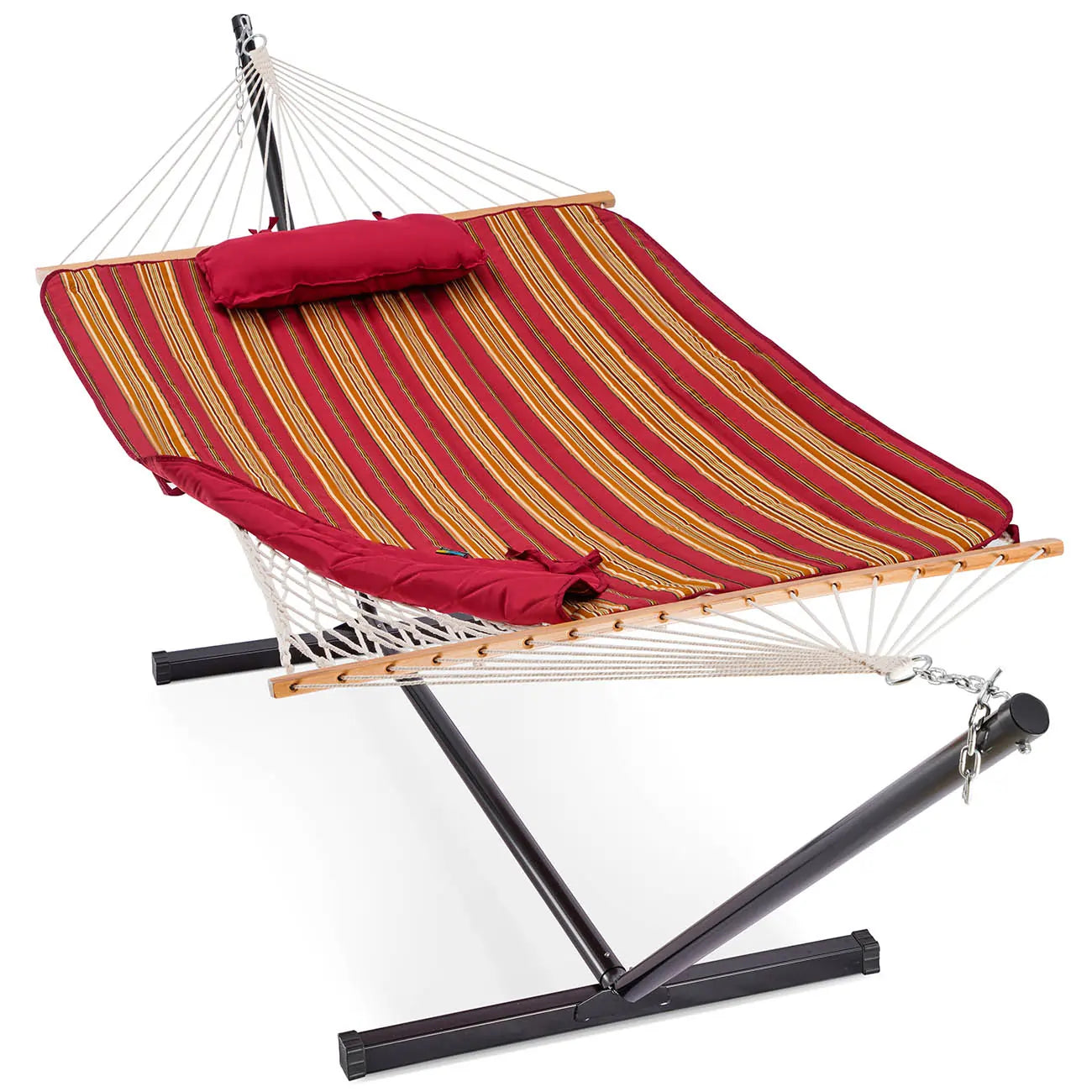 Spreader Bar Hammock#color_Red Gold Stripe
