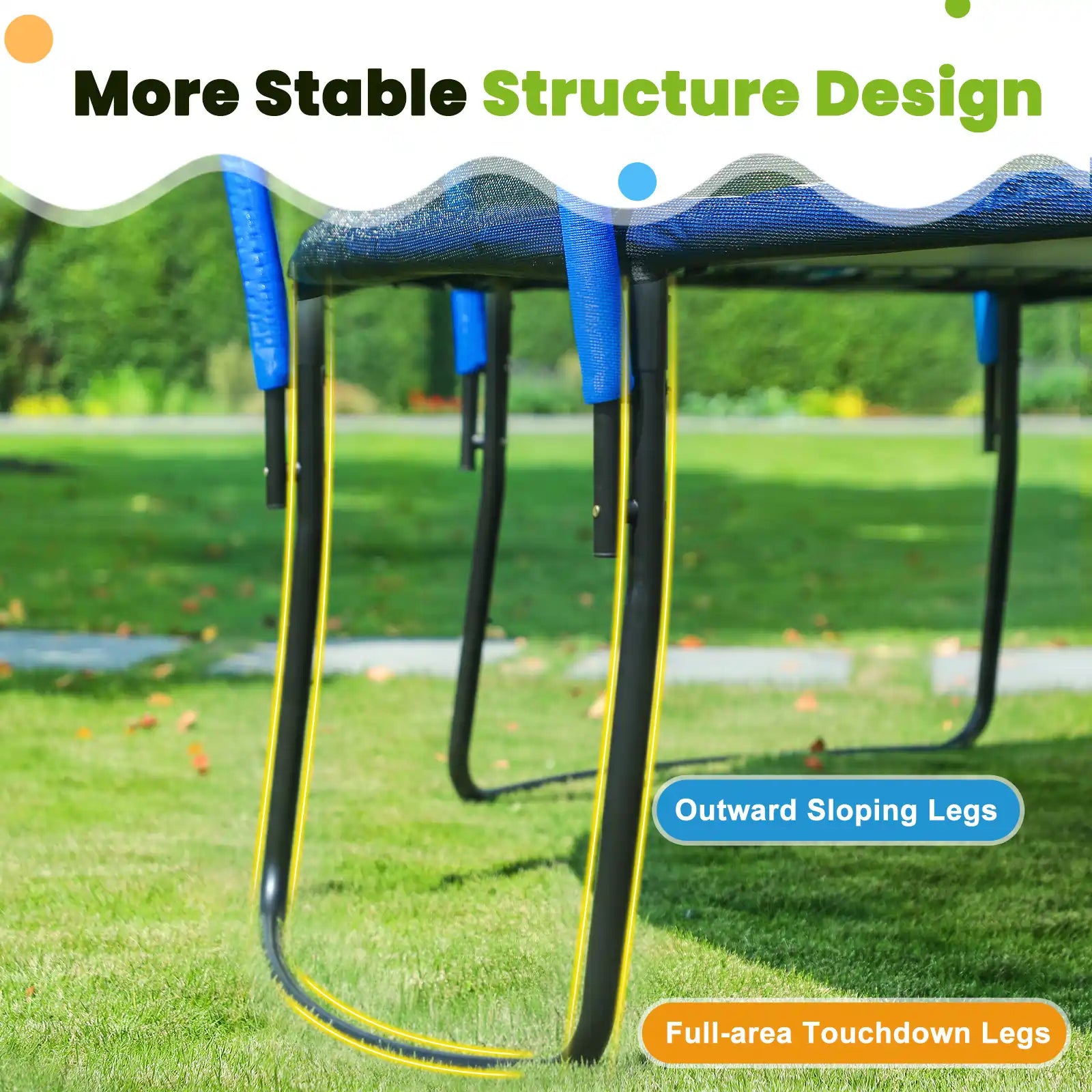 1500LBS Upgraded Trampoline 10-16FT