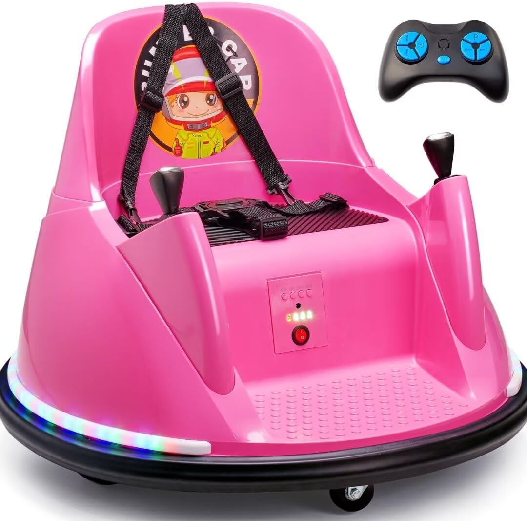 Round Red Illuminated On/Off Switch For The Kidzone 12V Bumper Car Ride...