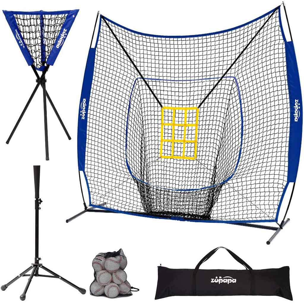 7' x 7' Baseball Net Combo-5PCS Blue