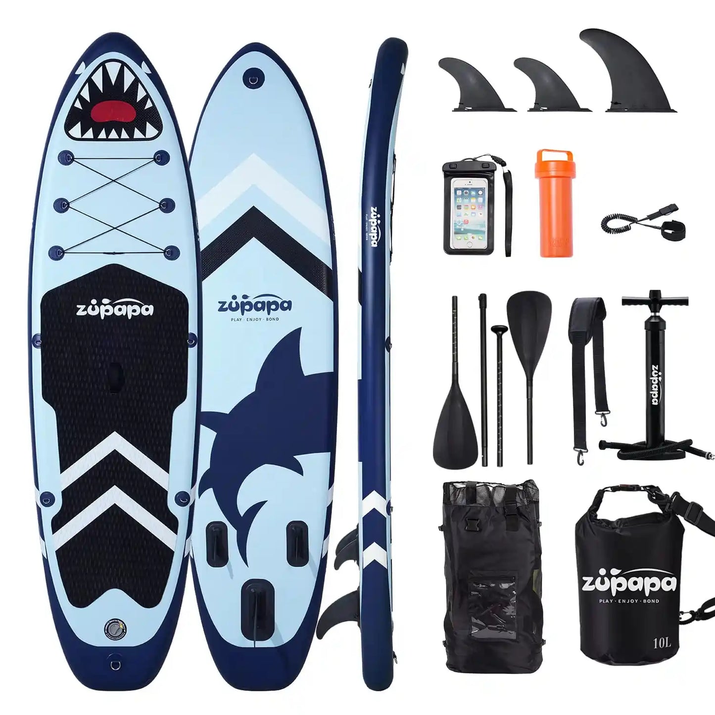 10.6'x33"x6" Inflatable Stand Up Paddle Board (3 Colors Available)