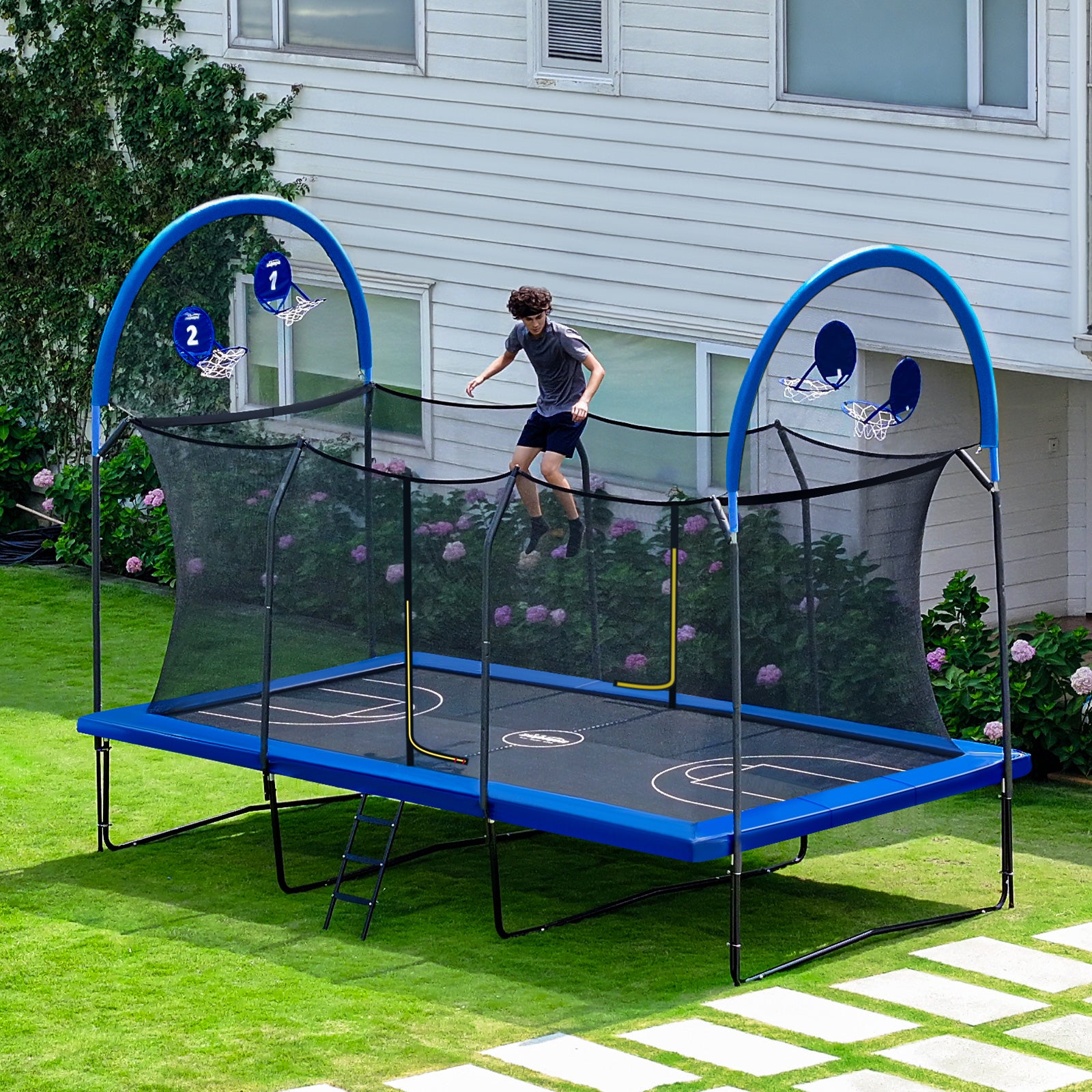 Zupapa 2024 New Rectangle Trampoline: Revolutionary Safety and Family ...