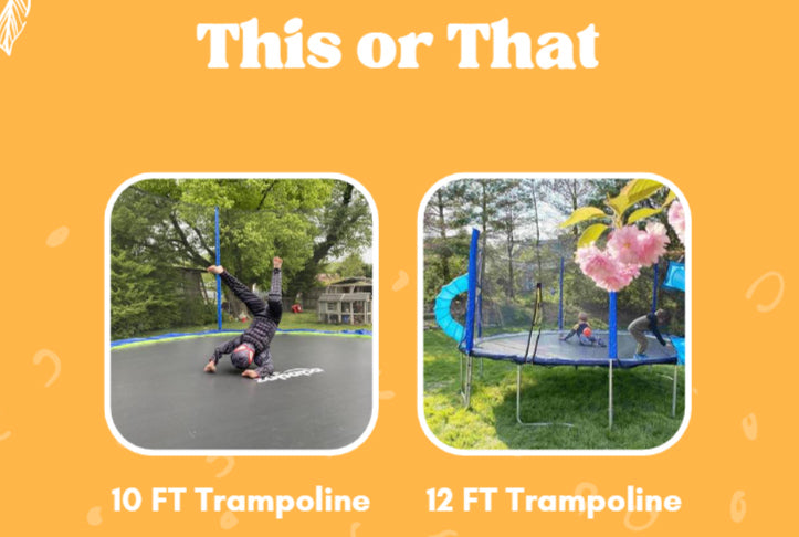 10 FT VS 12 FT Trampoline