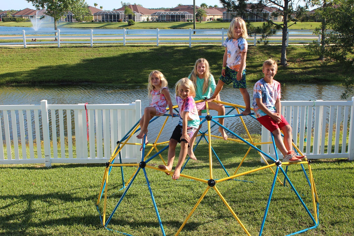 Several Kids on a Zupapa Dome Climber