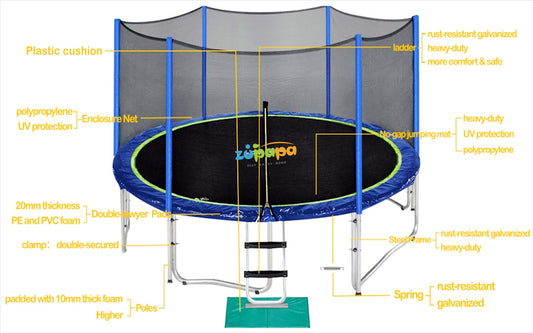 zupapa trampoline parameter