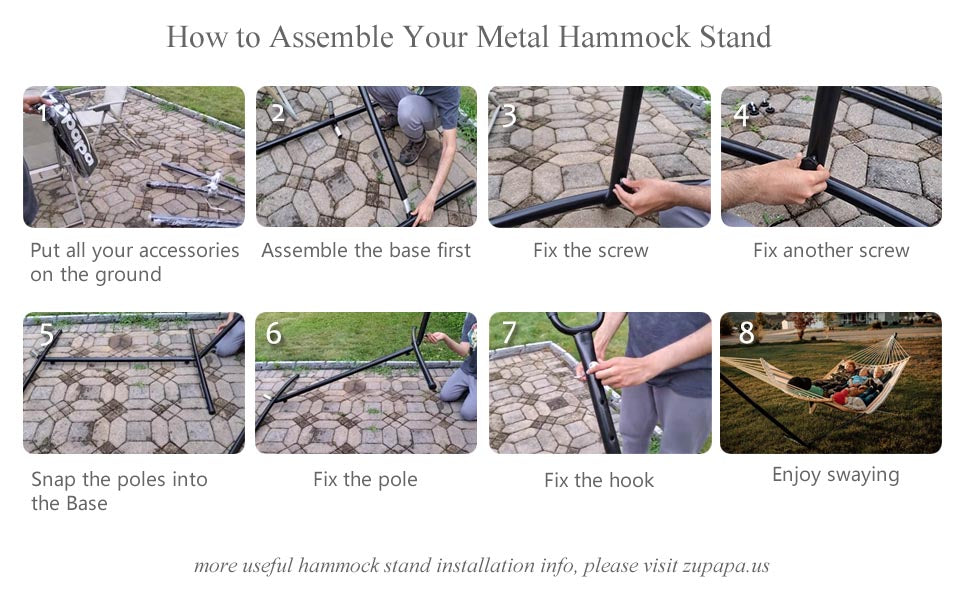 How to Assemble a Metal Hammock Stand