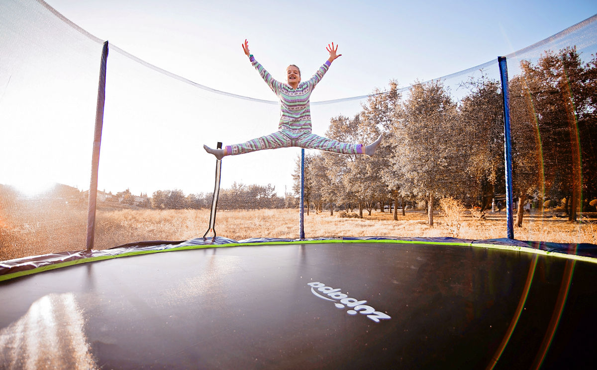 trampoline jumping