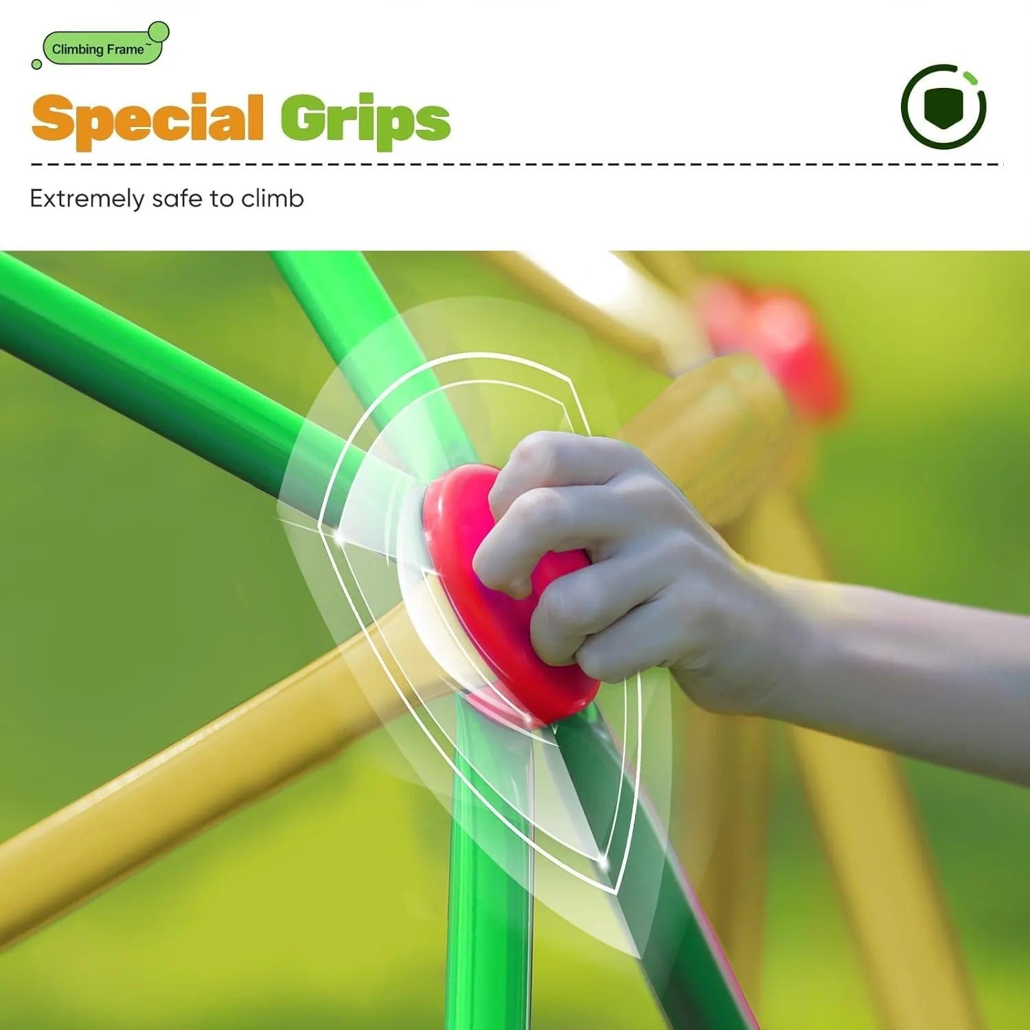 1000LBS Upgraded Arched Door Dome Climber 10FT