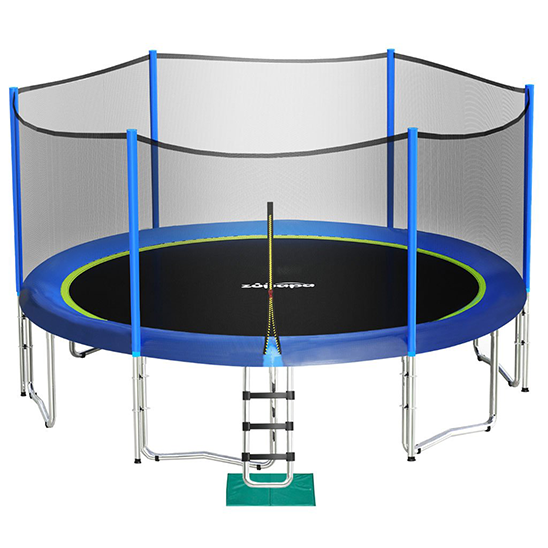 Zupapa 1500LBS Saffun Trampoline With Enclosure Net 15FT