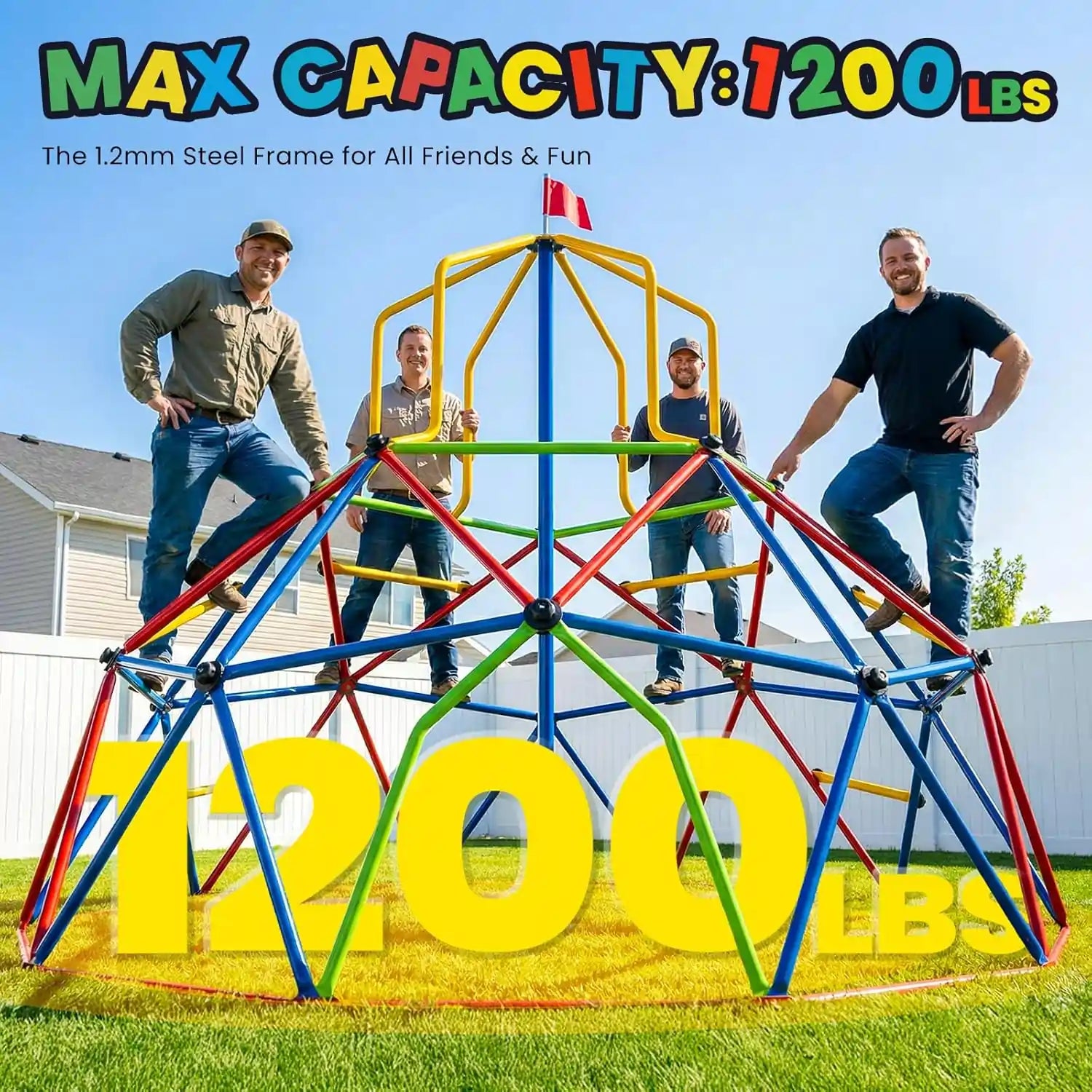 1200LBS Climber Dome Tower 10FT