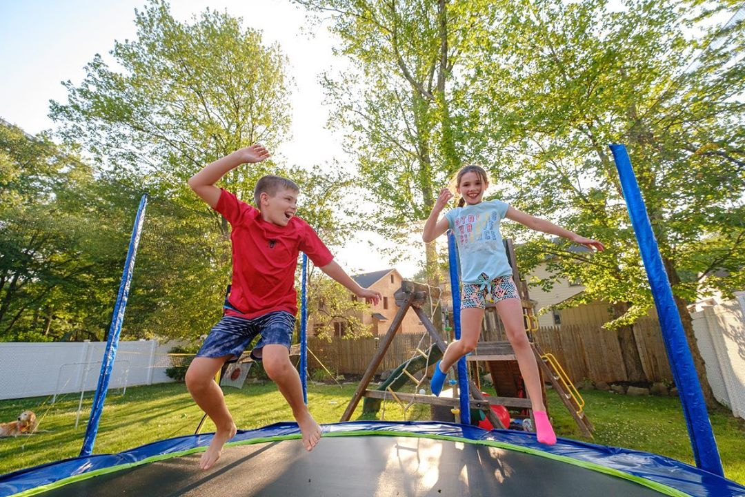 Outdoor Trampoline sale for kids - big backyard