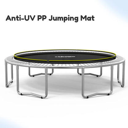 Zupapa Safefy Enclosure Net with Mat (Zipper Fonnectiong)for 12 14 15 16FT Safump Trampoline