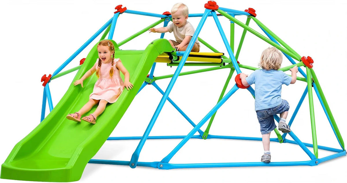 440LBS Zupapa 8FT Climbing Dome with Slide