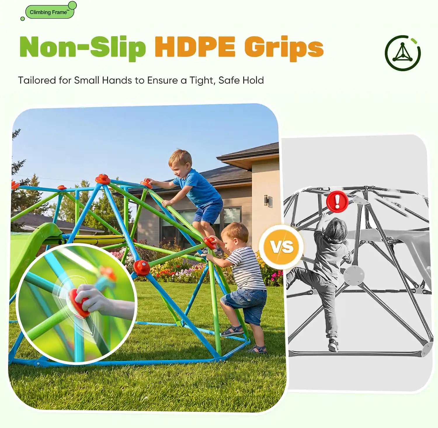 440LBS Zupapa 8FT Climbing Dome with Slide