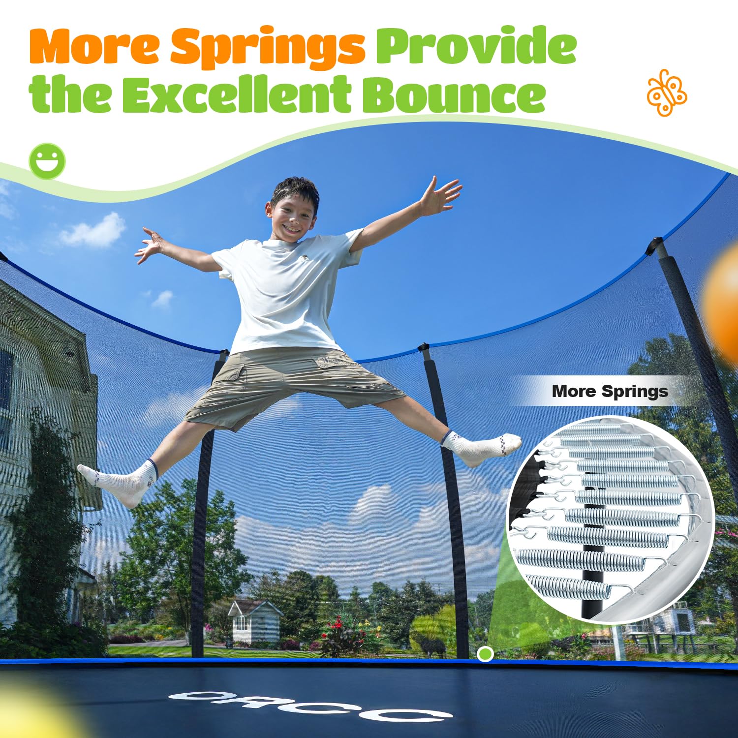 ORCC by MaxLead 1200LBS Heavy Duty Recreational Trampoline | Zupapa