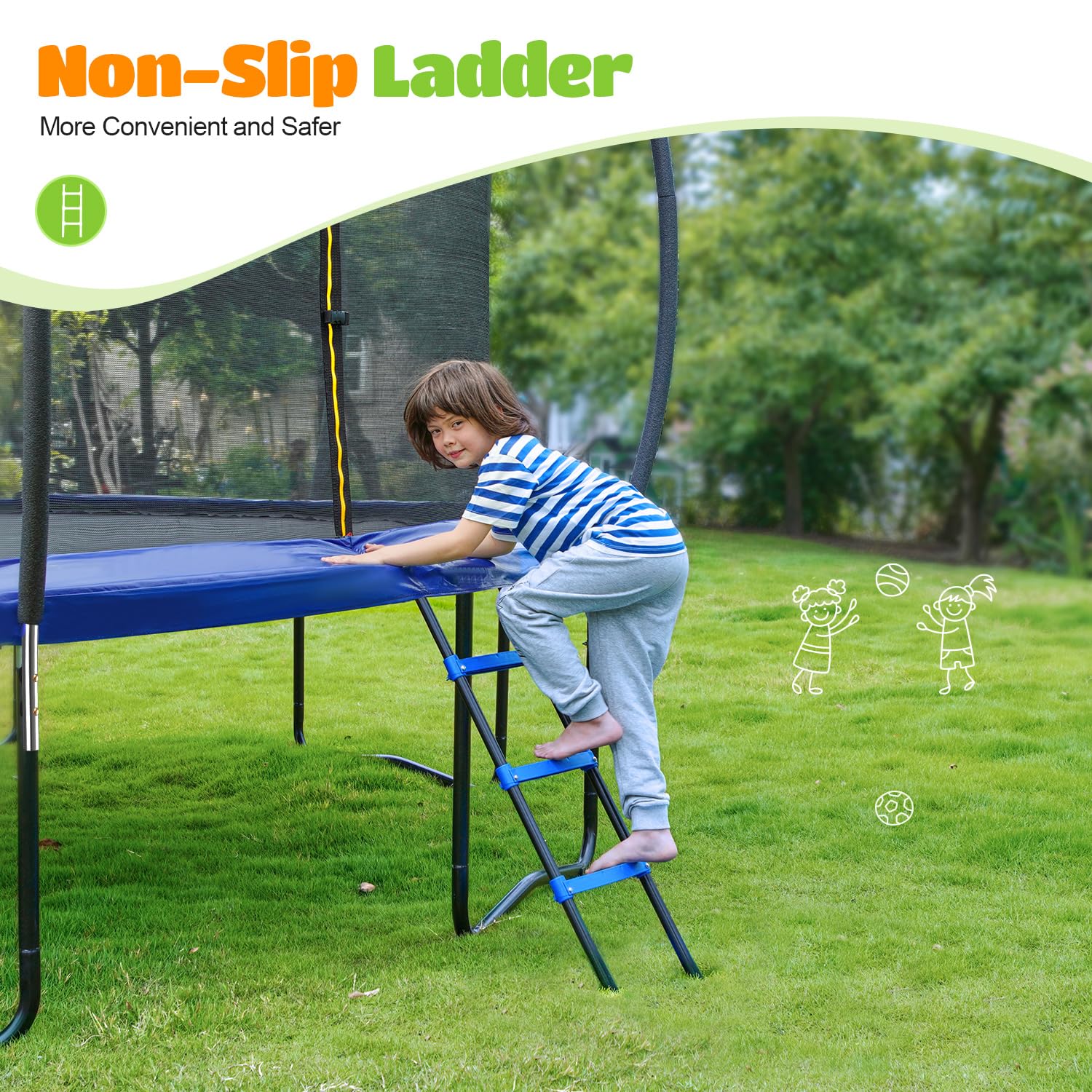 ORCC 1200LBS Heavy Duty Recreational Trampoline