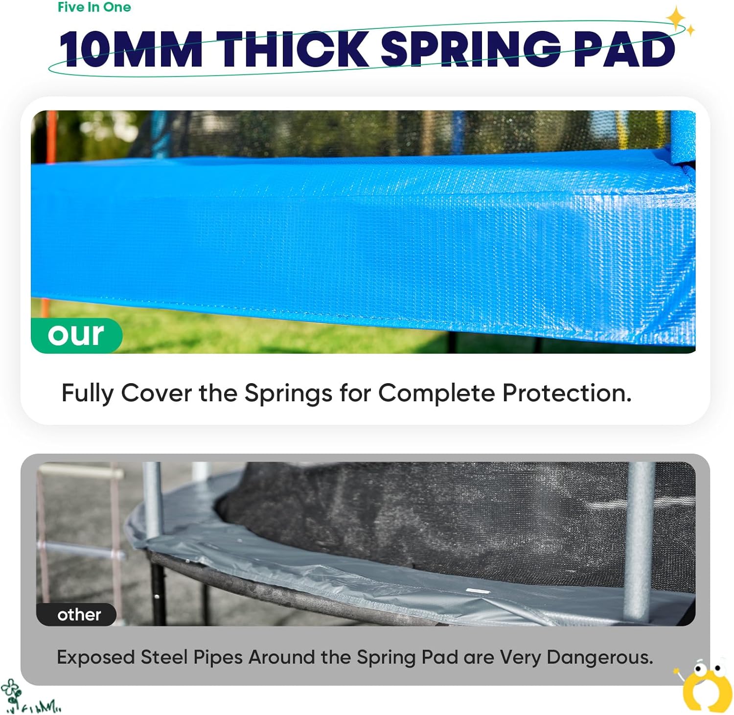 1200LBS Ultimate 5-in-1 Backyard 12FT Trampoline Adventure Park