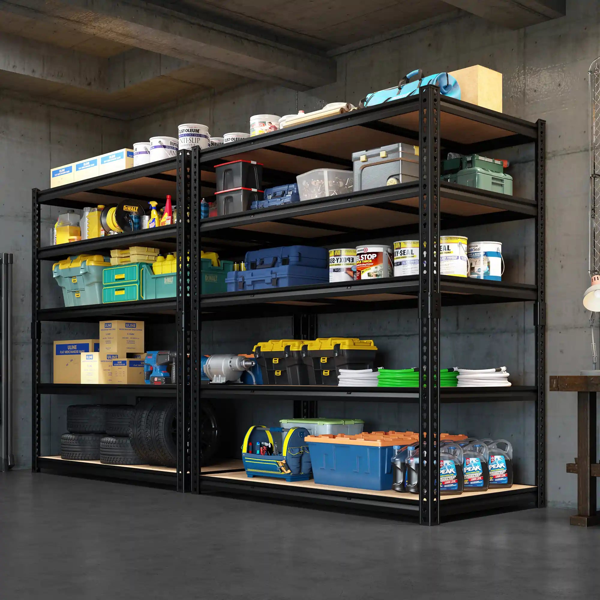 Large capacity high shelves#size_72"H*24"D*48"W