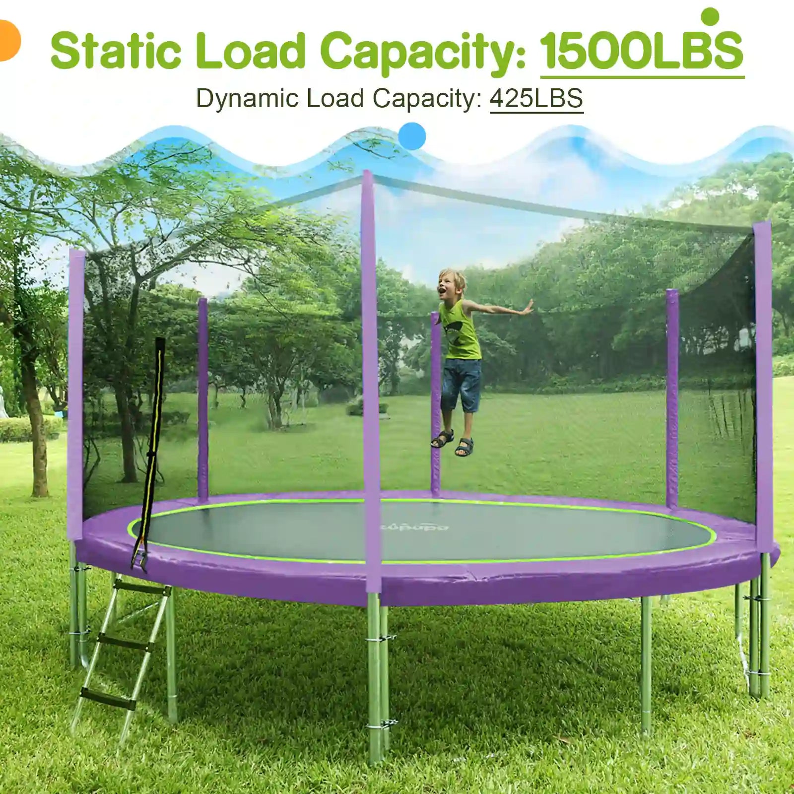 Best Seller 14FT Trampoline With Enclosure | Zupapa® | Zupapa Best Seller 14FT Trampoline With Enclosure | Zupapa® | Zupapa