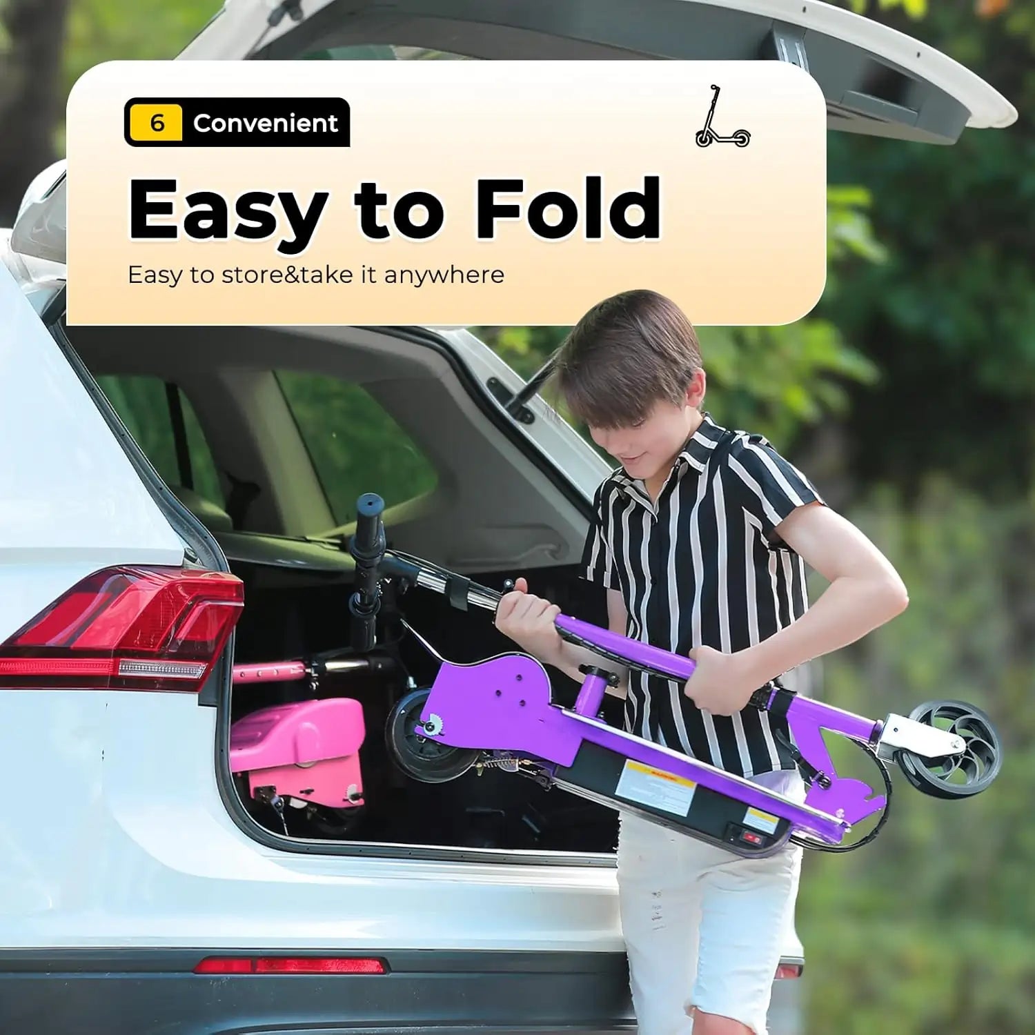 Easy to Fold in car trunk#color_purple