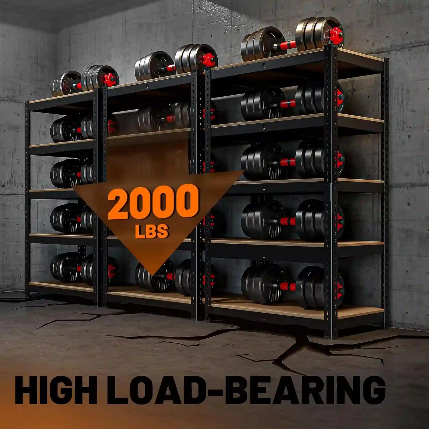 Heavy-duty shelving#size_60"H*12"D*28"W(2pcs)