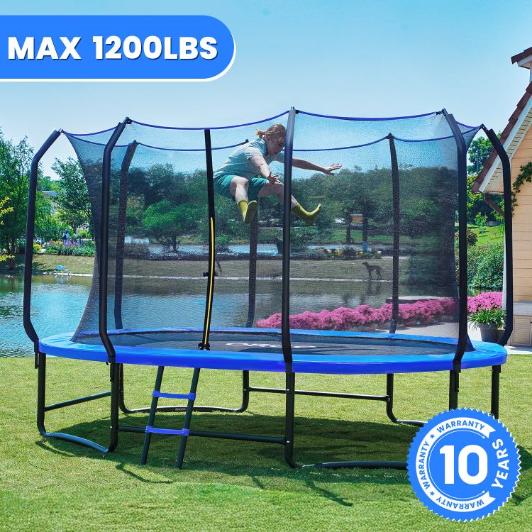 ORCC by MaxLead 1200LBS Oval Outdoor Trampoline with Safety Net