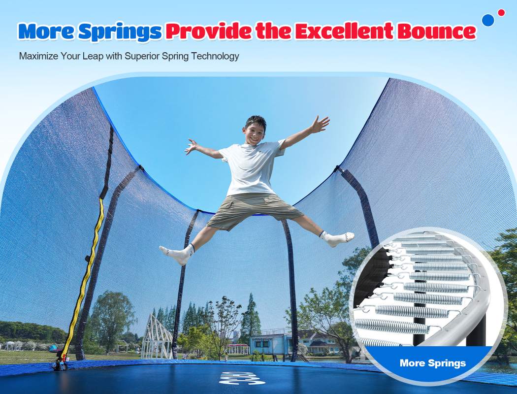 ORCC by MaxLead 1200LBS Oval Outdoor Trampoline with Safety Net