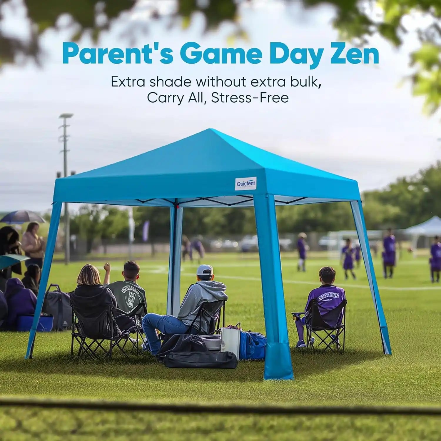 pop-up canopy tent Versatile for Beach and Sporting Events#color_Blue