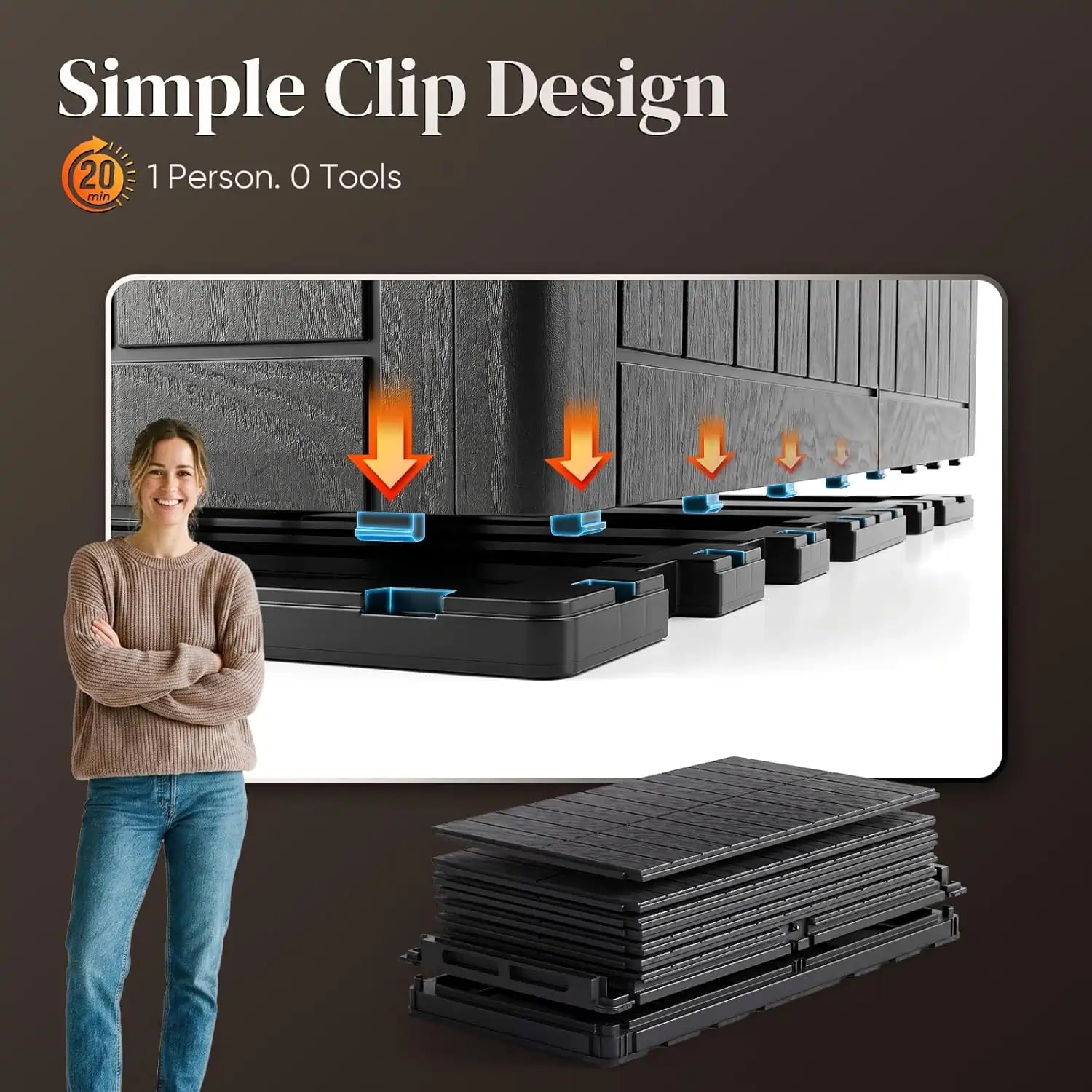 tool-free quick assembly#size_120 Gallon