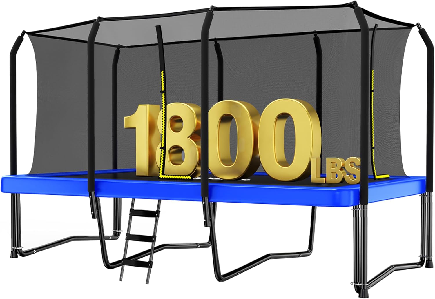 Zupapa 1500LBS Rectangular Trampoline Outdoor Square Trampoline