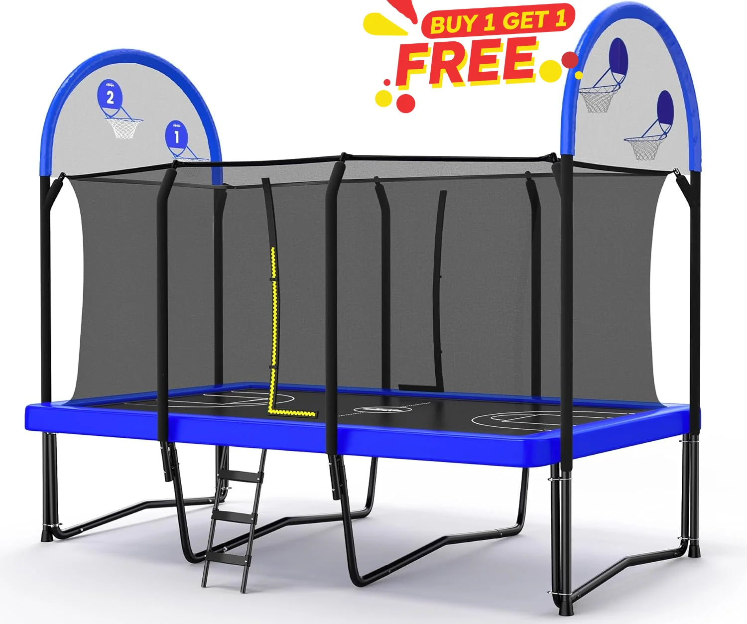 Rectangular Hoops Zupapa 1500LBS Rectangular Trampoline | Zupapa