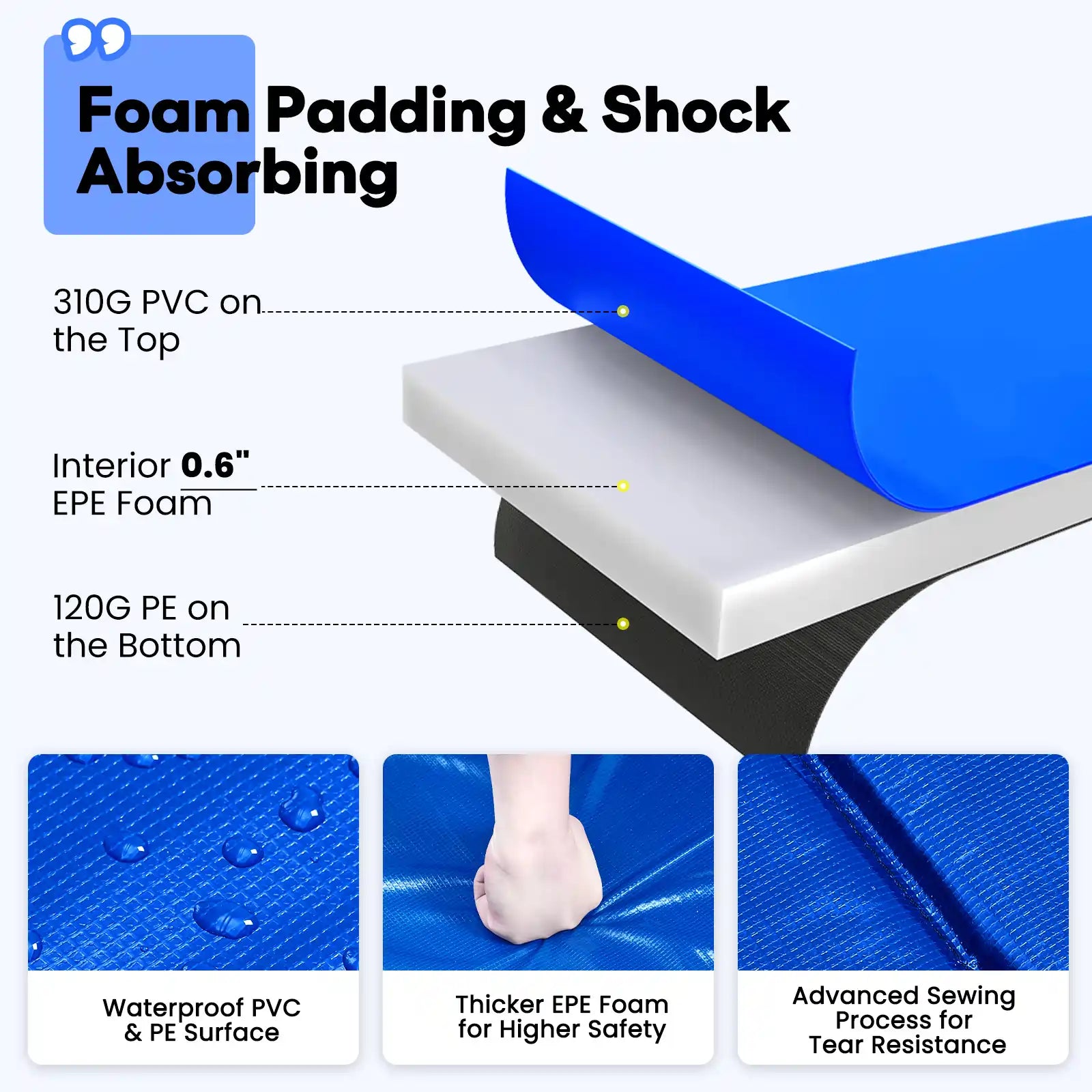 Rectangular Trampoline Pad Replacement