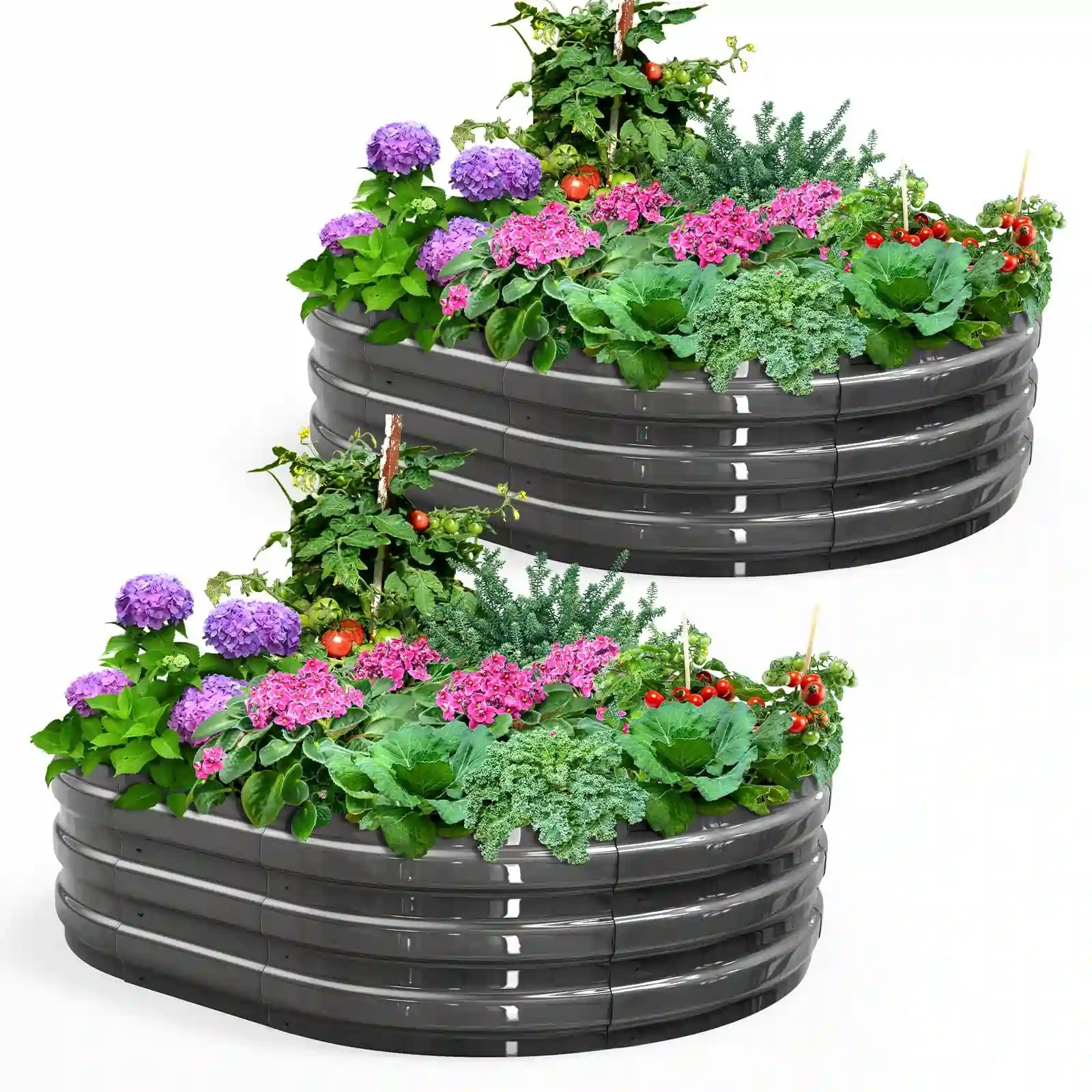 4x3x1ft Screwless Raised Garden Bed 2pcs
