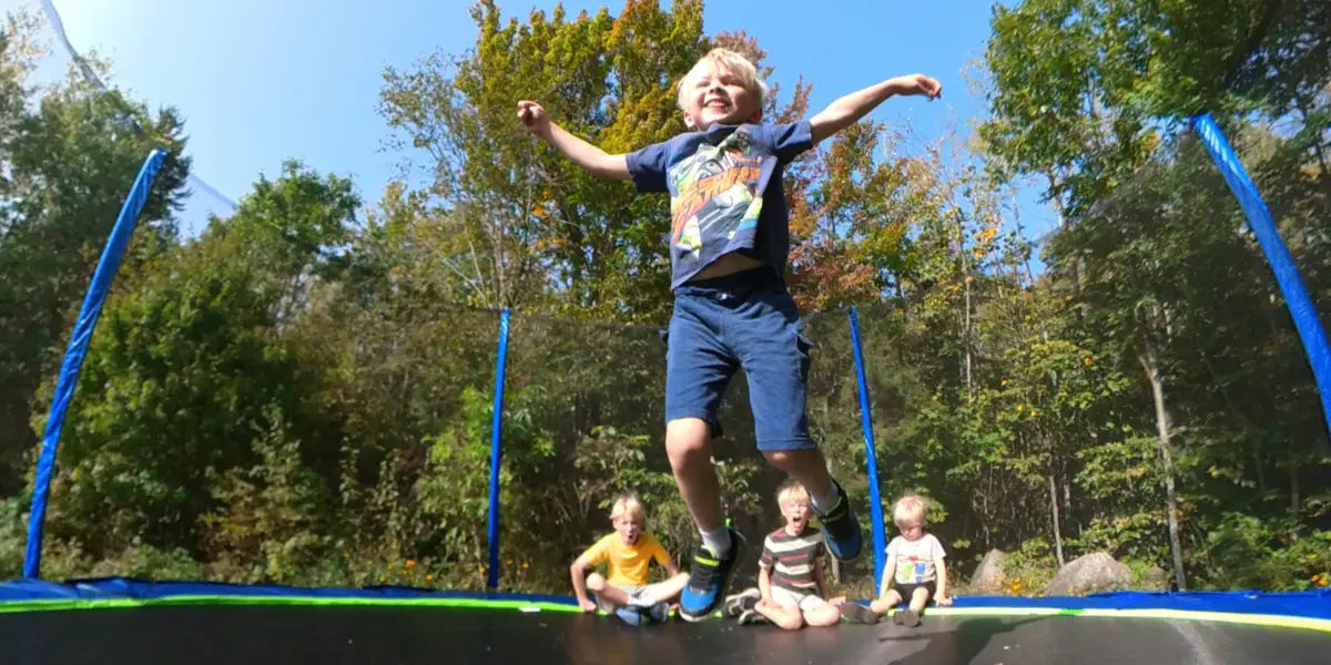 Load video: Outdoor Kids Trampoline for sale